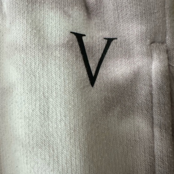 Victoria's Secret Purple-White Tie-Dye Joggers w/ Cropped Ankles and Thick Band - Picture 3 of 5